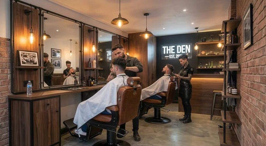 Foto de la barbería